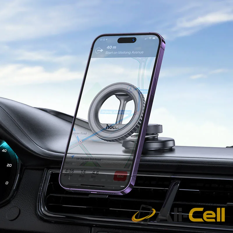 Car holder “H77 View” for dashboard (H77 Black Metal Grey) — 7