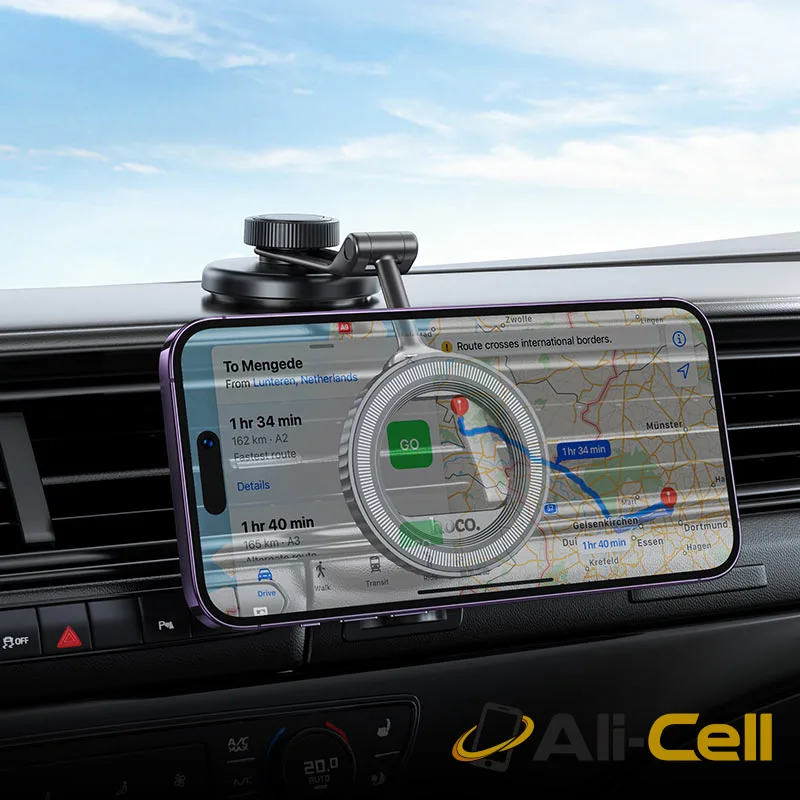 Car holder “H77 View” for dashboard (H77 Black Metal Grey) — 8