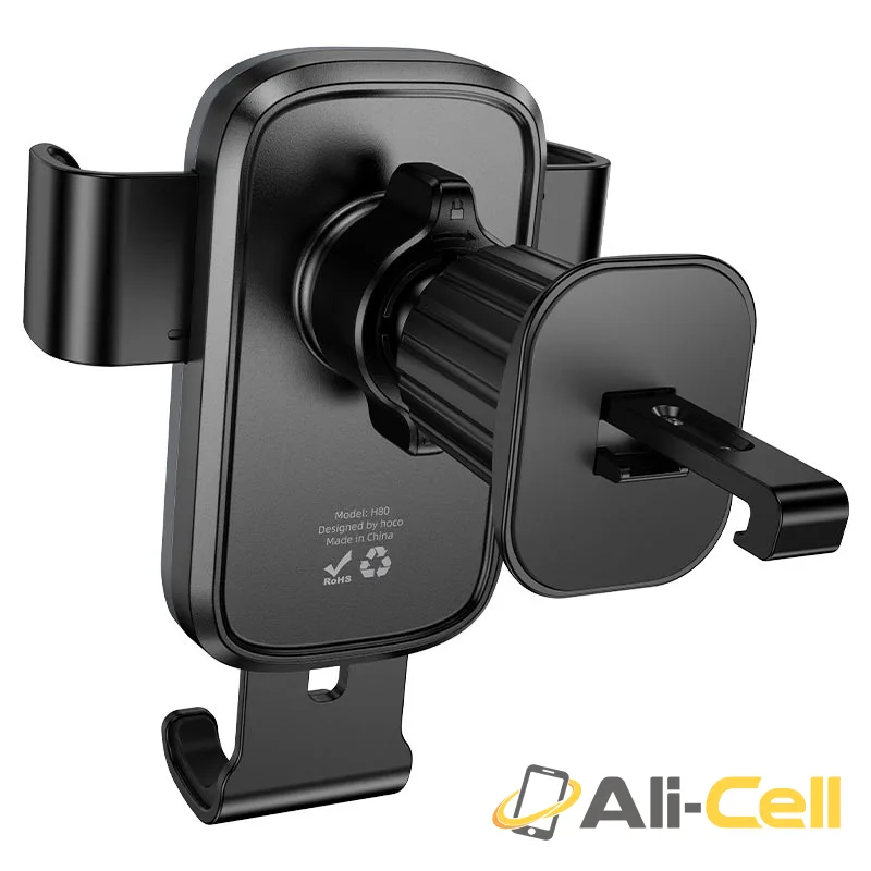 Car holder “H80 Vista” for air outlet (H80 Black Metal Grey) — 6