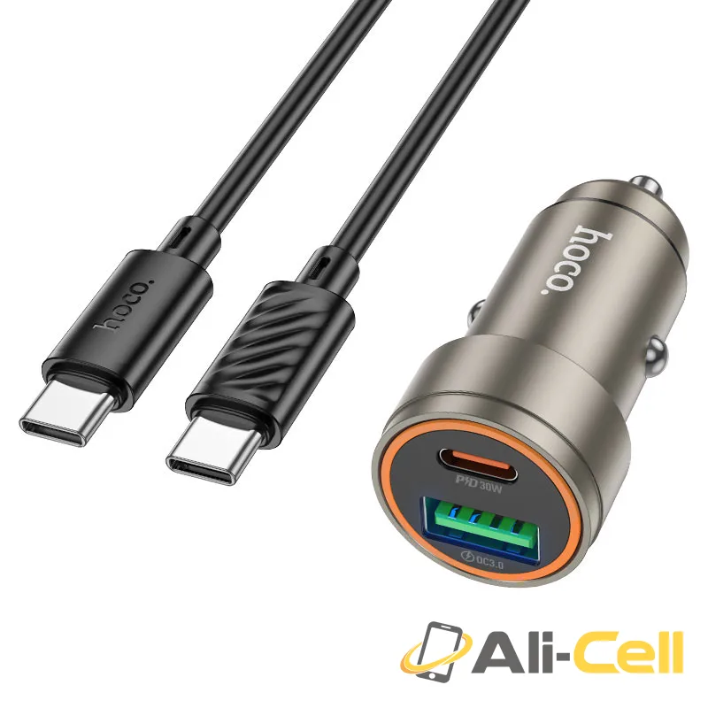 Car charger “Z57A Glorious” 30W cable set (Z57a Tc Tc Gold, Set With Type C To Type C Cable)
