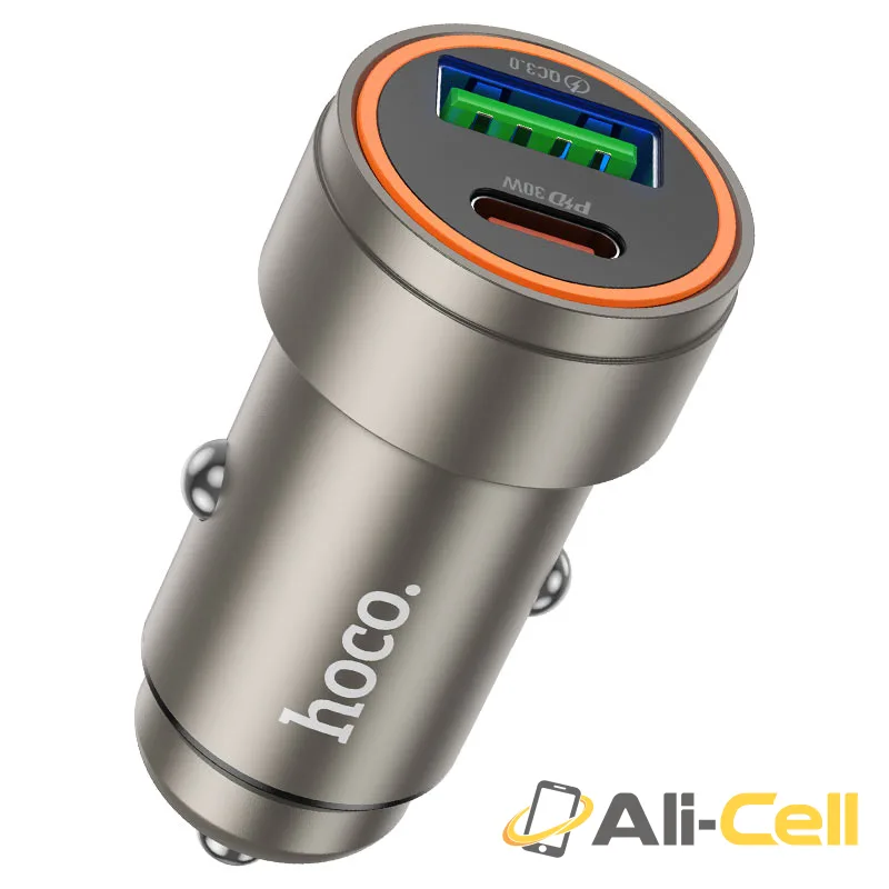 Car charger “Z57A Glorious” 30W cable set (Z57a Tc Ip Gold, Set With Type C To Ip Cable) — 2