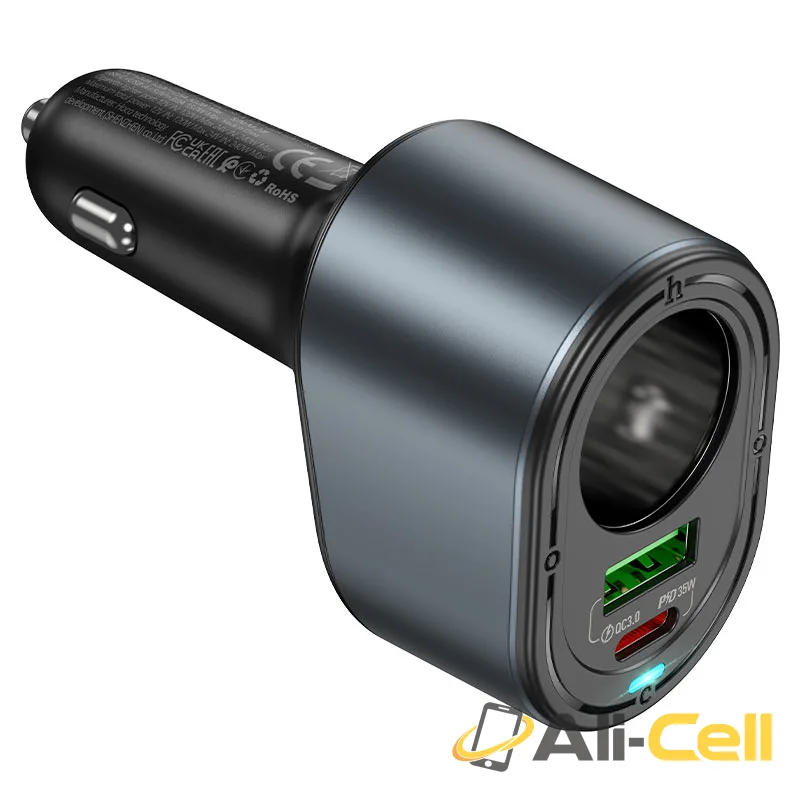 Car charger “Z56 Friend” 35W with cigarette lighter slot (Z56 Black) — 3