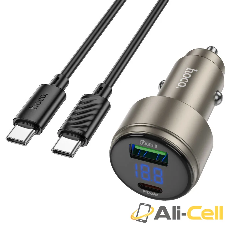 Car charger “Z57B Glorious” 63W cable set (Z57b Tc Tc Gold, Set With Type C To Type C Cable)