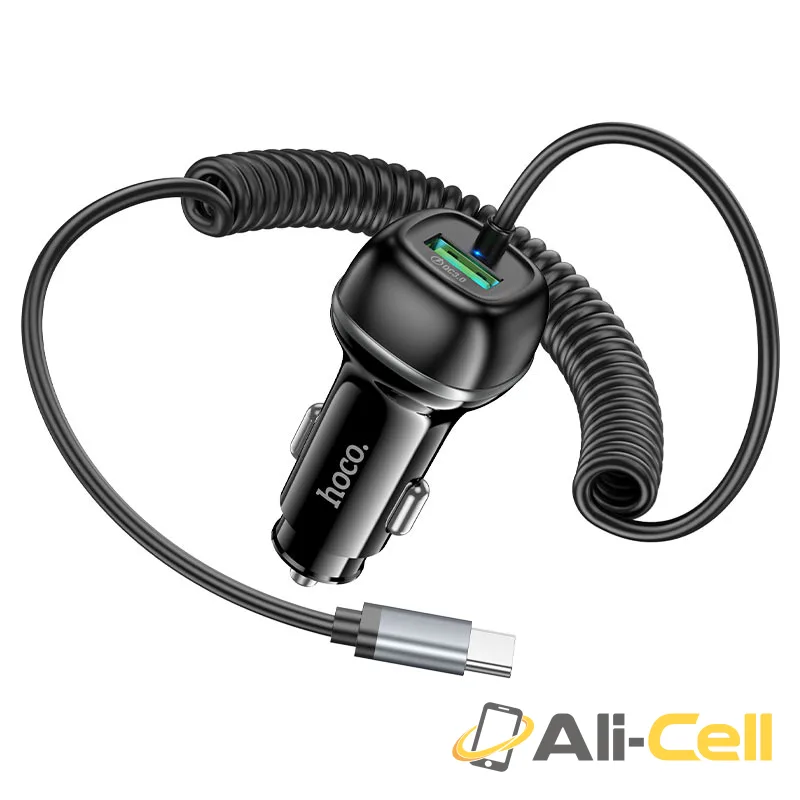 Car charger “Z58B Rank” 48W with cable (Z58b Tc Black) — 2