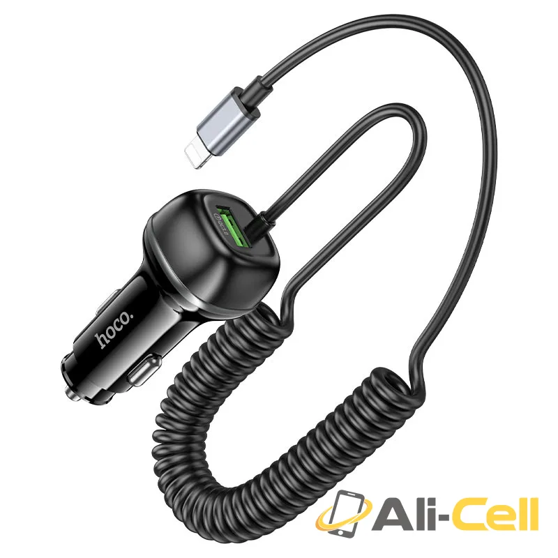 Car charger “Z58B Rank” 48W with cable (Z58b Ip Black) — 4