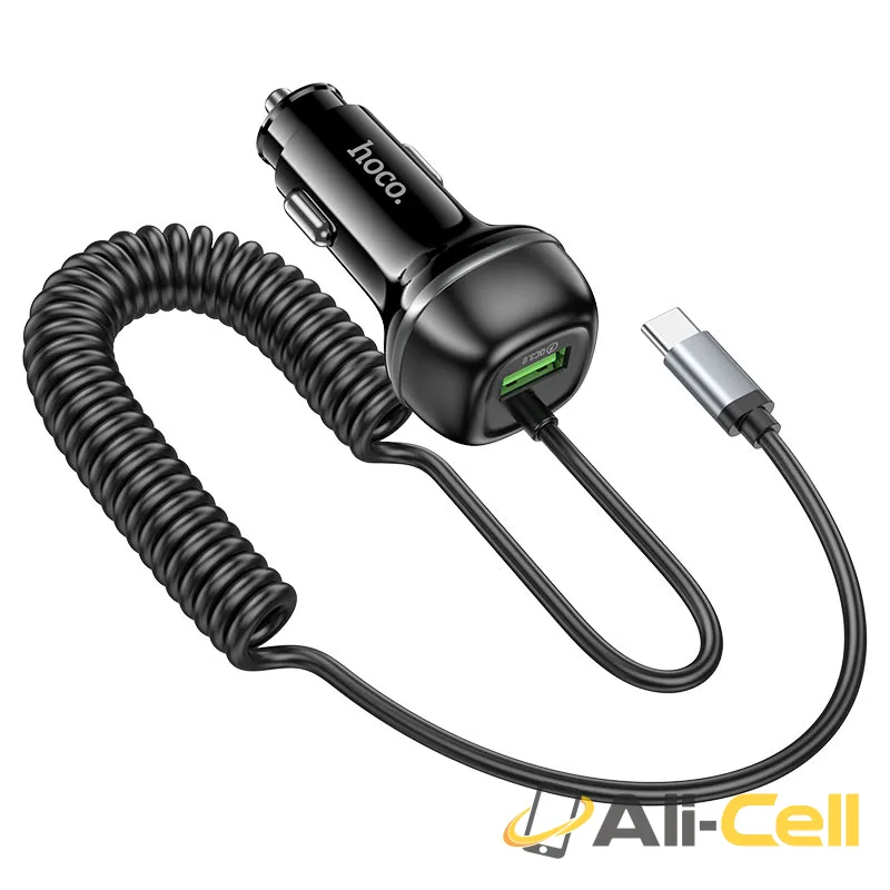 Car charger “Z58B Rank” 48W with cable (Z58b Ip Black) — 5