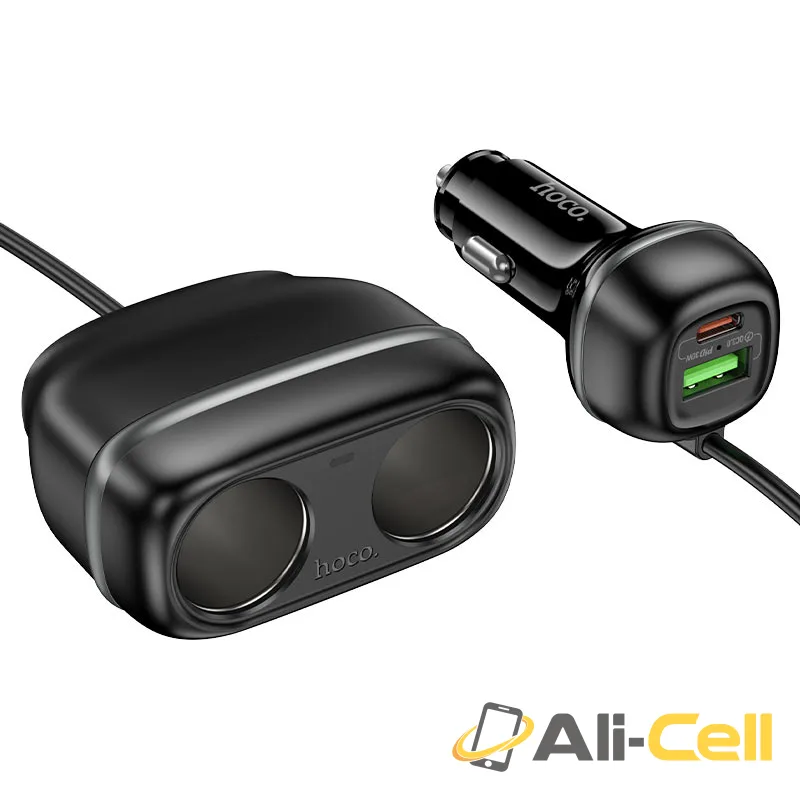 Car charger “Z59 Rank” 48W + 2×cigarette lighter slot (Z59 Black)