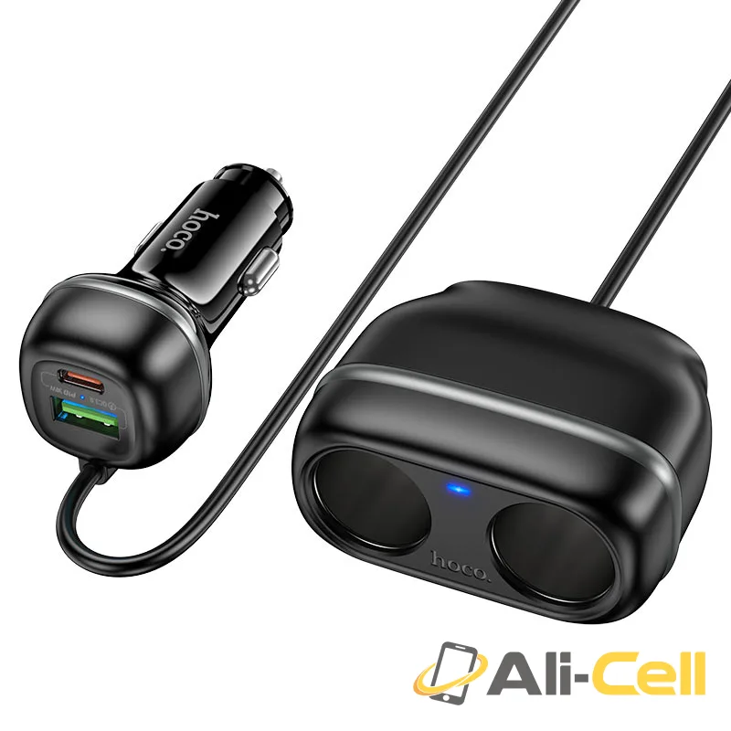 Car charger “Z59 Rank” 48W + 2×cigarette lighter slot (Z59 Black) — 2