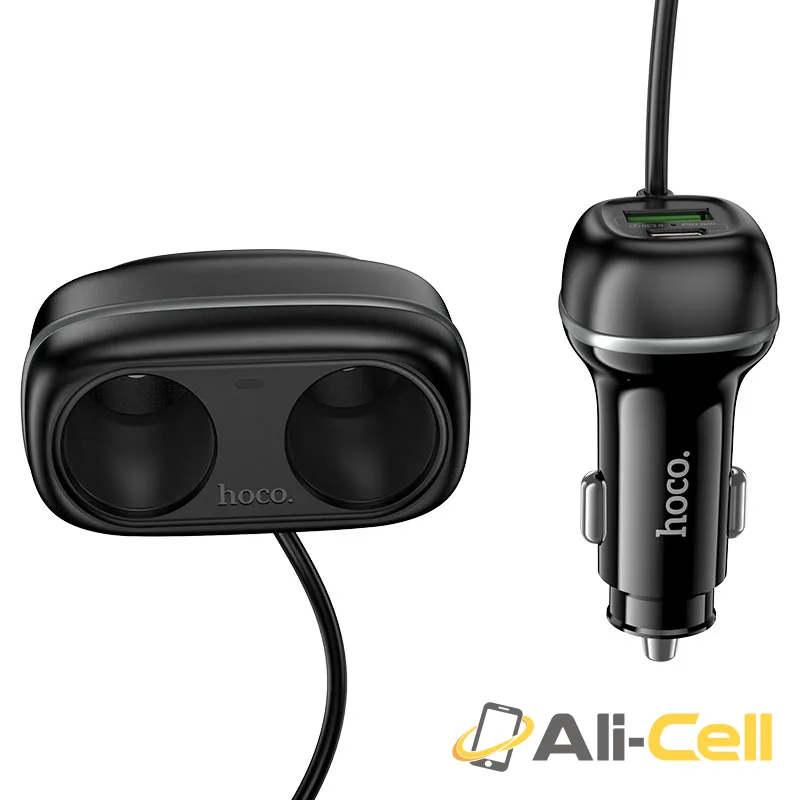 Car charger “Z59 Rank” 48W + 2×cigarette lighter slot (Z59 Black) — 4