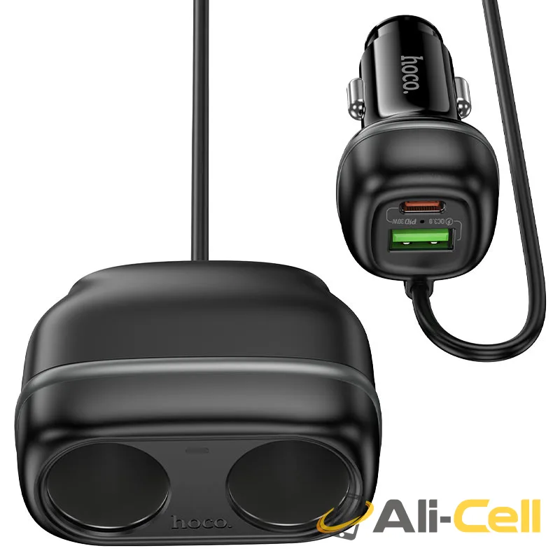 Car charger “Z59 Rank” 48W + 2×cigarette lighter slot (Z59 Black) — 5