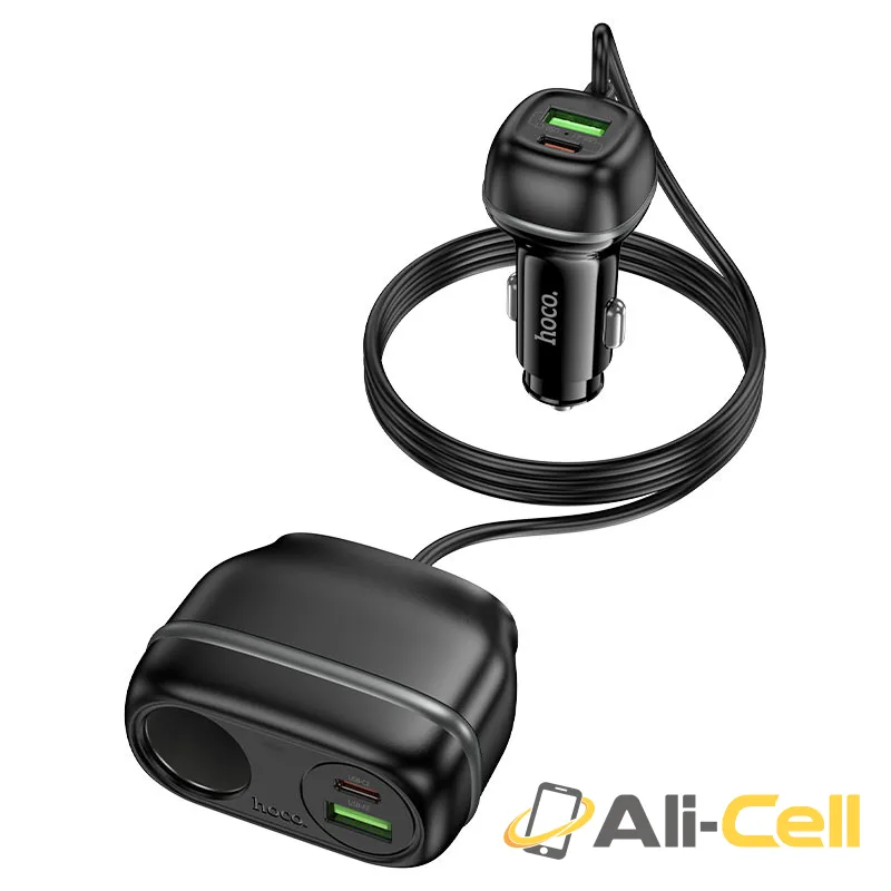 Car charger “Z59A Rank” 96W + 1×cigarette lighter slot (Z59a Black) — 3