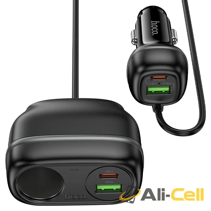 Car charger “Z59A Rank” 96W + 1×cigarette lighter slot (Z59a Black) — 4
