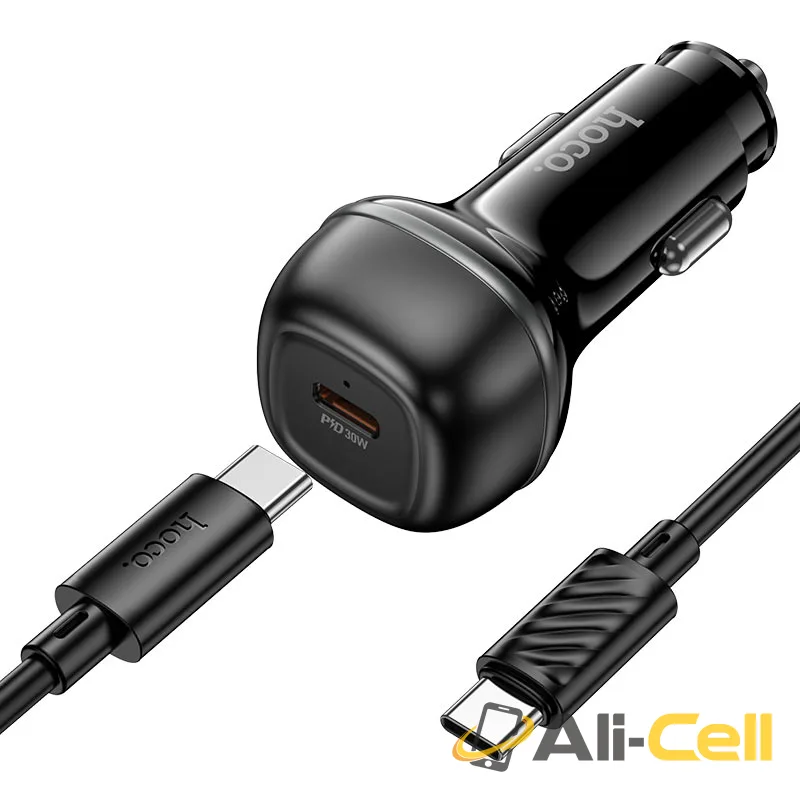 Car charger “Z58 Rank” 30W cable set (Z58 Tc Tc Black, Set With Type C To Type C Cable) — 5