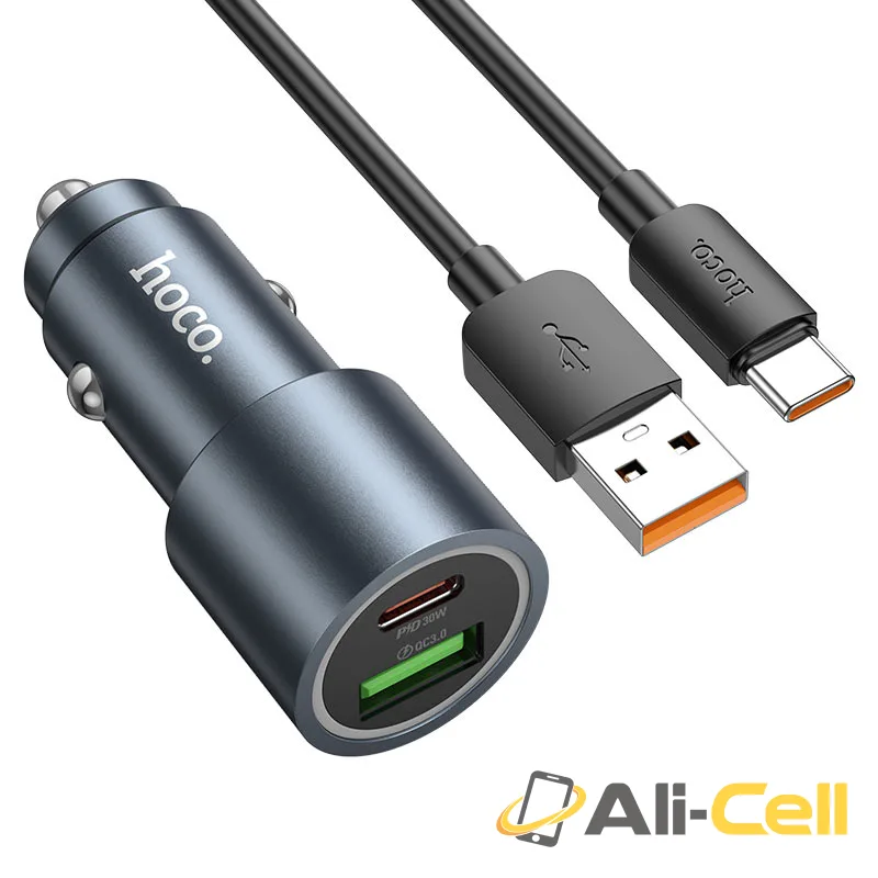 Car charger “Z60 Bloom” 48W cable set (Z60 Tc Metal Grey, Set With Type C Cable) — 4