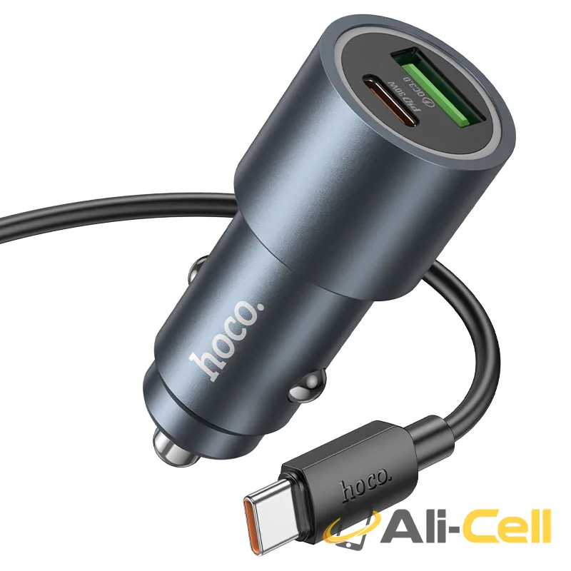 Car charger “Z60 Bloom” 48W cable set (Z60 Metal Grey, Single) — 3