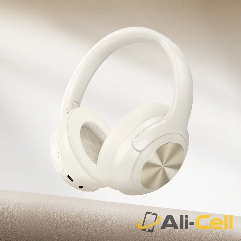 Headphones “W54 Young” ANC wireless and wired (W54 Milky White) — 7