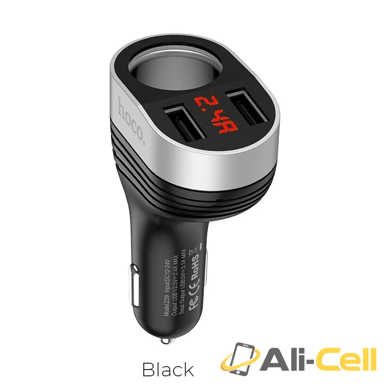 Car charger “Z29 Regal” digital display dual USB