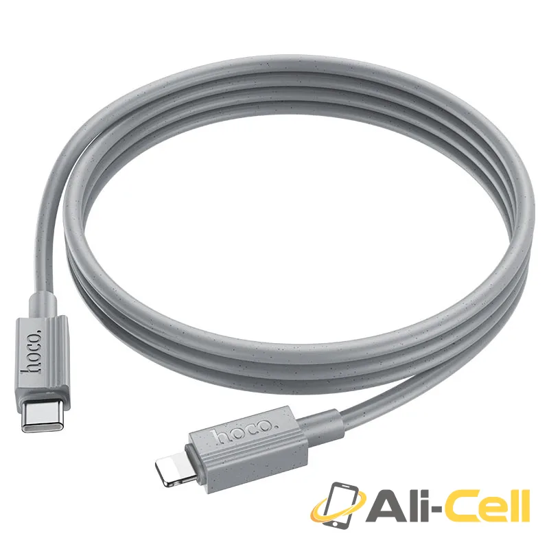 Cable Type-C to iP “X107 Favor” PD 27W fast charge (X107 Tc Ip Grey, 1.0m) — 5