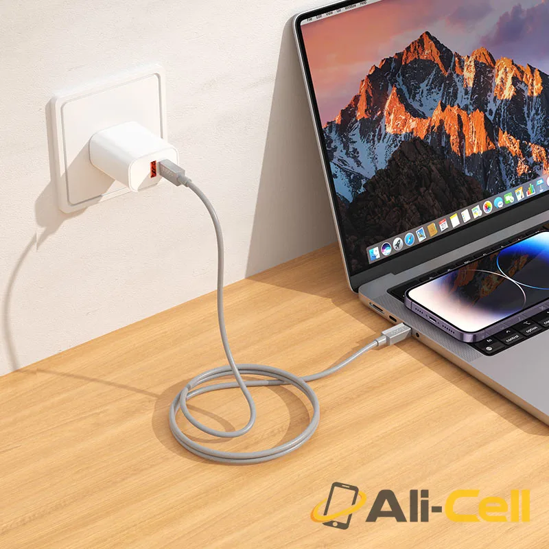 Cable Type-C to Type-C “X107 Favor” PD 60W fast charge (X107 Tc Tc White, 1.0m) — 6