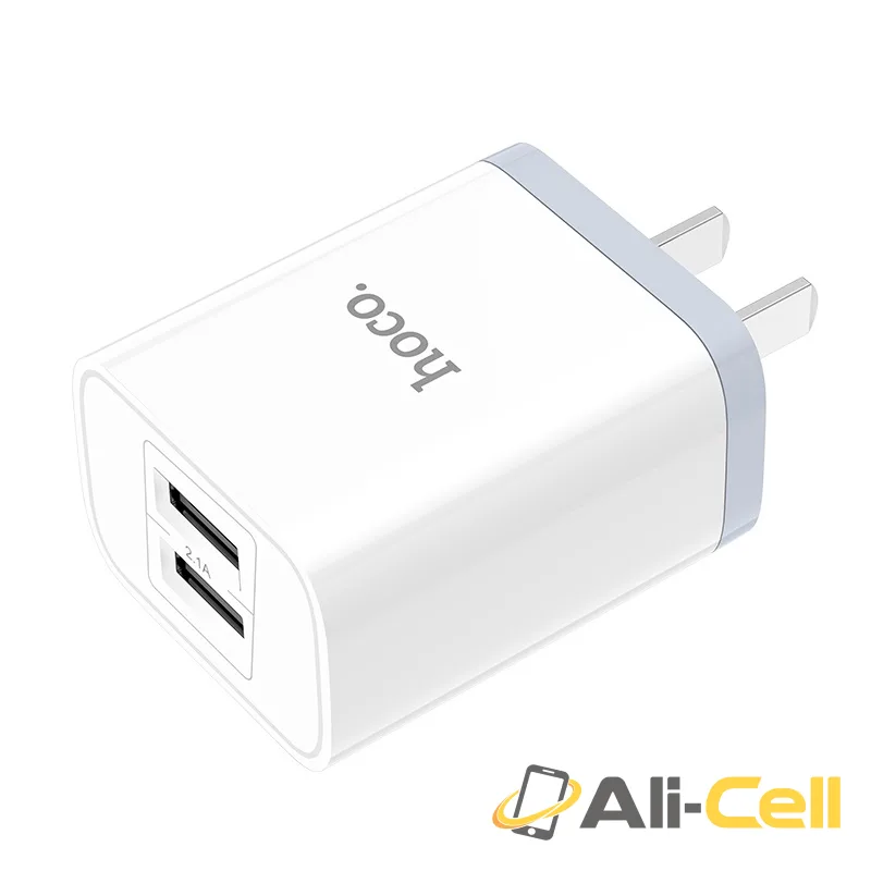 Wall charger “C50 Luster sharp” dual port set with cable (CN, Single) — 2