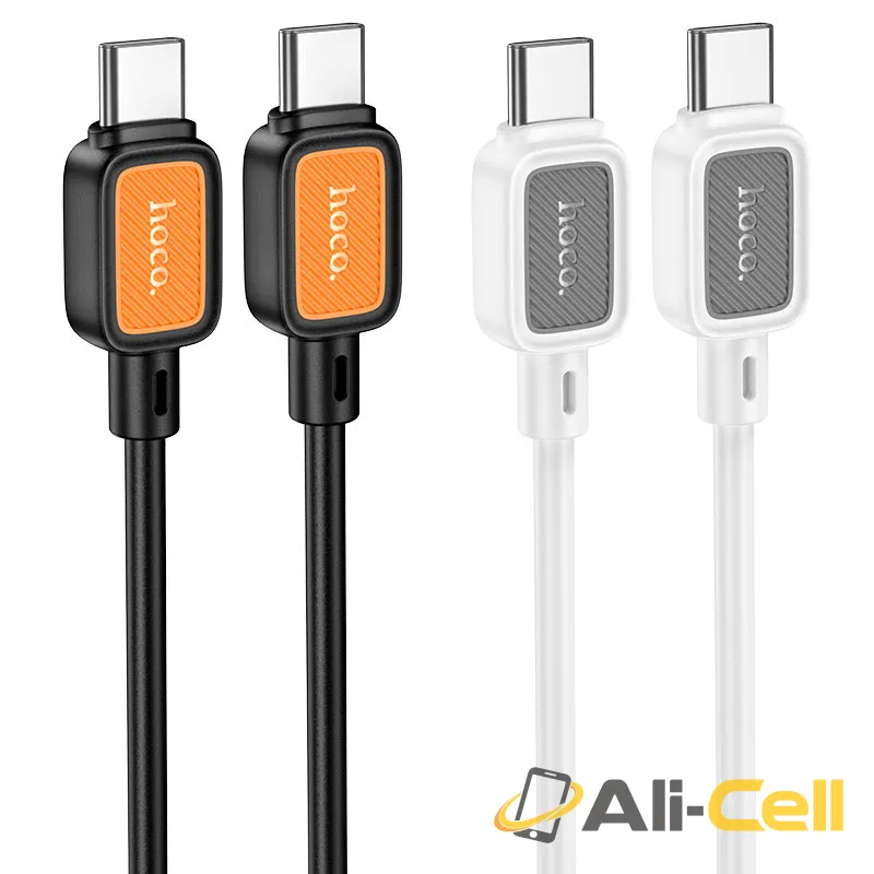 Cable Type-C to Type-C “X108 Benefit” PD 60W fast charge (X108 Tc Tc White, 1.0m) — 5