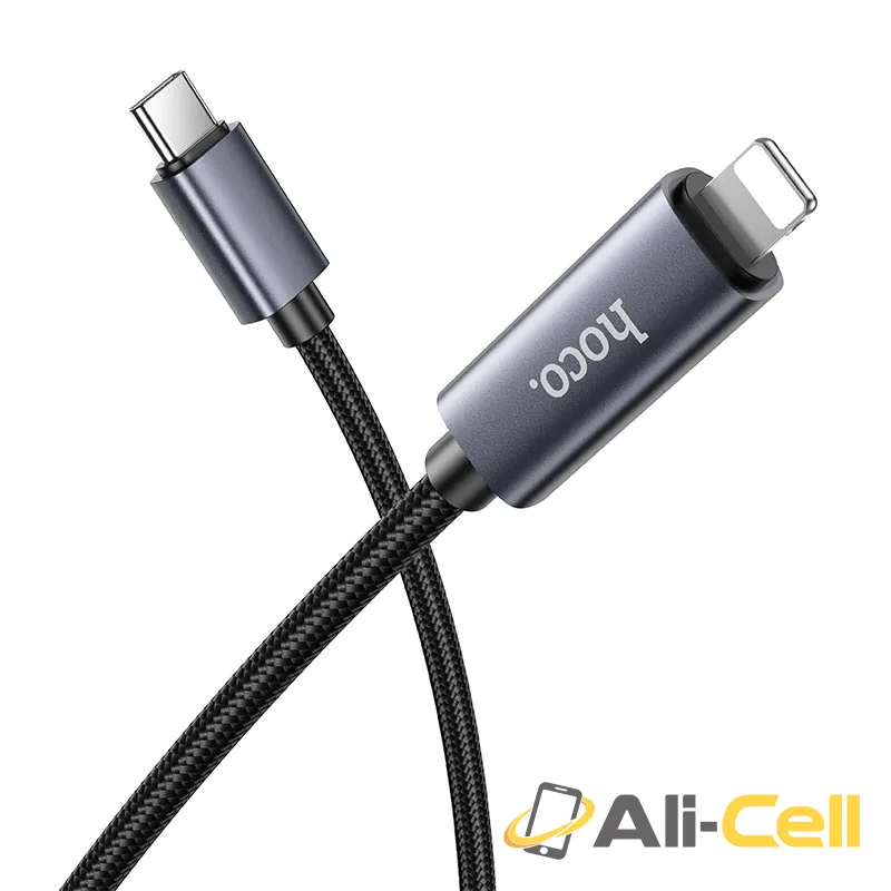 Cable Type-C to iP “X112 Favor” PD 27W fast charge (X112 Tc Ip Black, 1.0m)