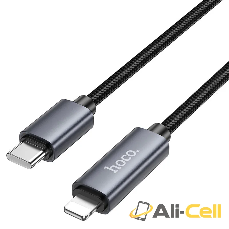 Cable Type-C to iP “X112 Favor” PD 27W fast charge (X112 Tc Ip Black, 1.0m) — 3