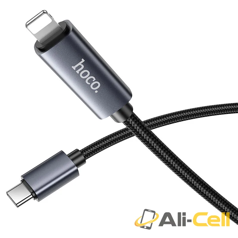 Cable Type-C to iP “X112 Favor” PD 27W fast charge (X112 Tc Ip Black, 1.0m) — 4
