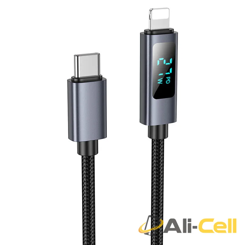 Cable Type-C to iP “X112 Favor” PD 27W fast charge (X112 Tc Ip Black, 1.0m) — 6