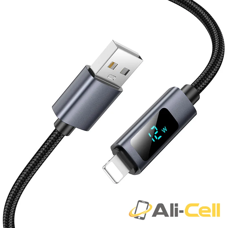 Cable USB to iP “X112 Favor” (X112 Ip Black, 1.0m) — 2