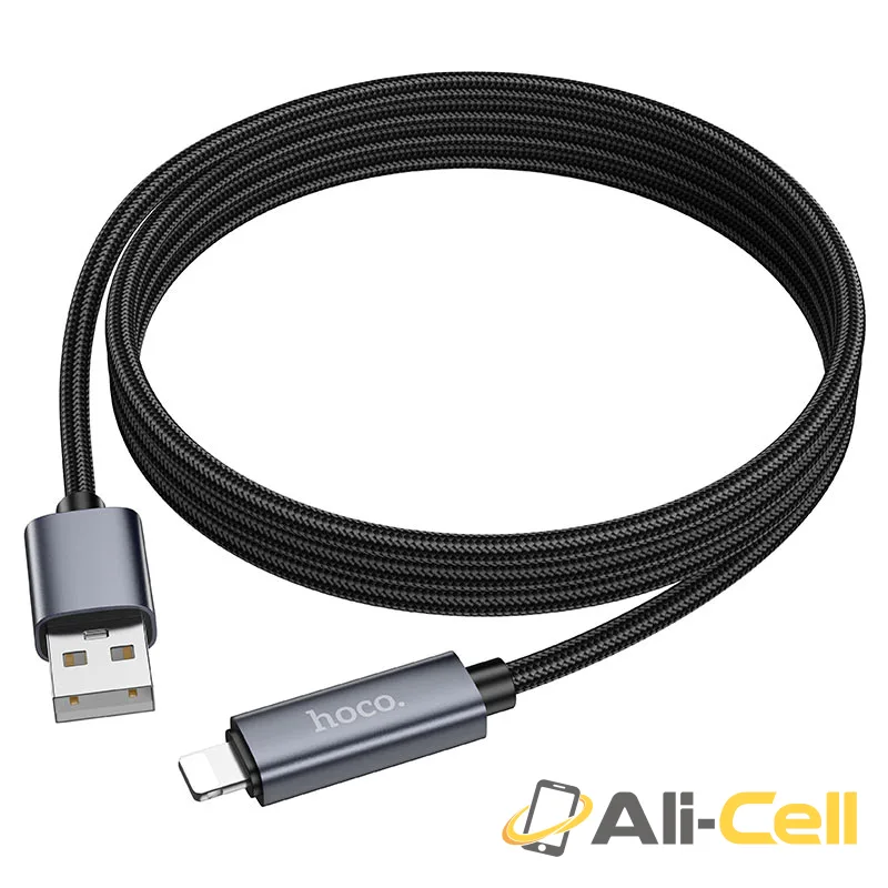 Cable USB to iP “X112 Favor” (X112 Ip Black, 1.0m) — 5