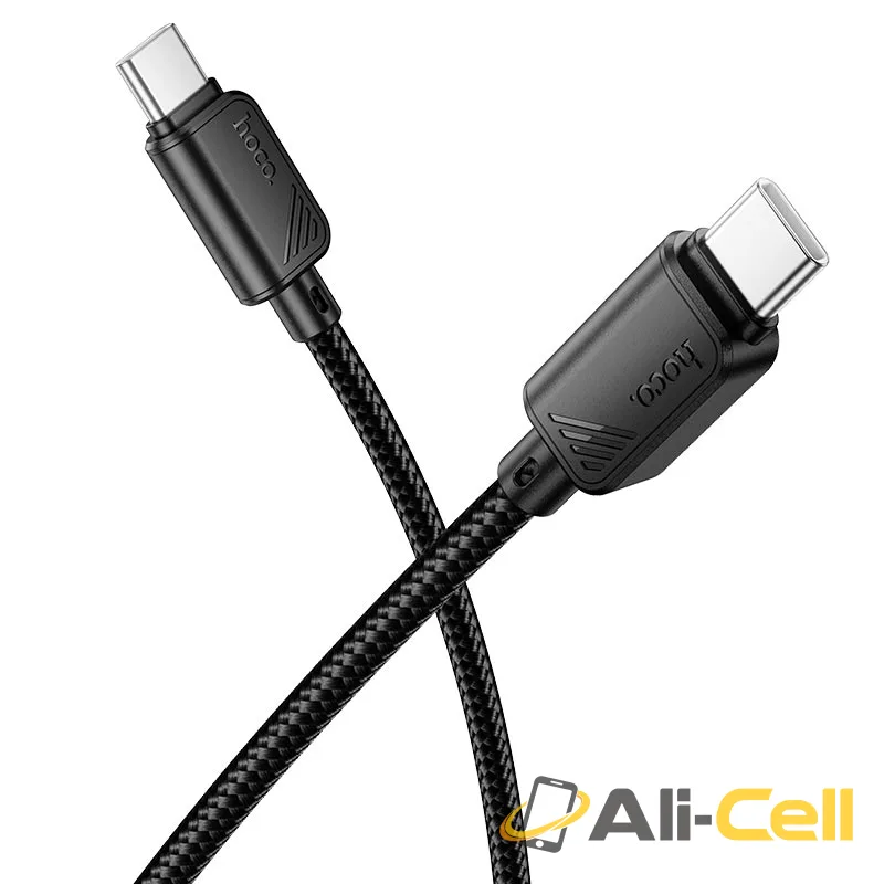 Cable Type-C to Type-C “X113 Beneficio” PD 60W fast charge (X113 Tc Tc Black, 1.0m)