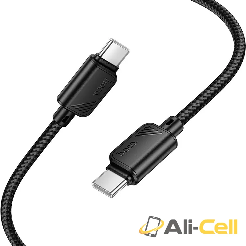 Cable Type-C to Type-C “X113 Beneficio” PD 60W fast charge (X113 Tc Tc Black, 1.0m) — 2