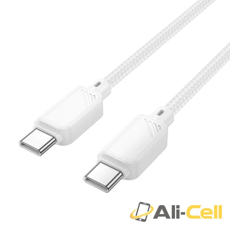 Cable Type-C to Type-C “X113 Beneficio” PD 60W fast charge (X113 Tc Tc Grey, 1.0m) — 3