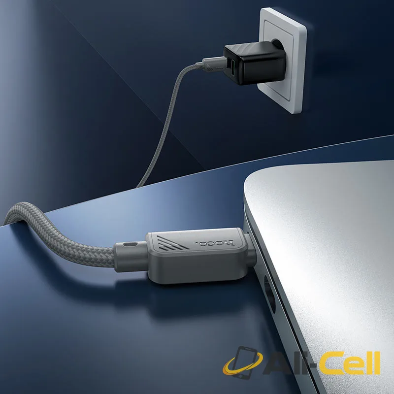 Cable Type-C to Type-C “X113 Beneficio” PD 60W fast charge (X113 Tc Tc Grey, 1.0m) — 6