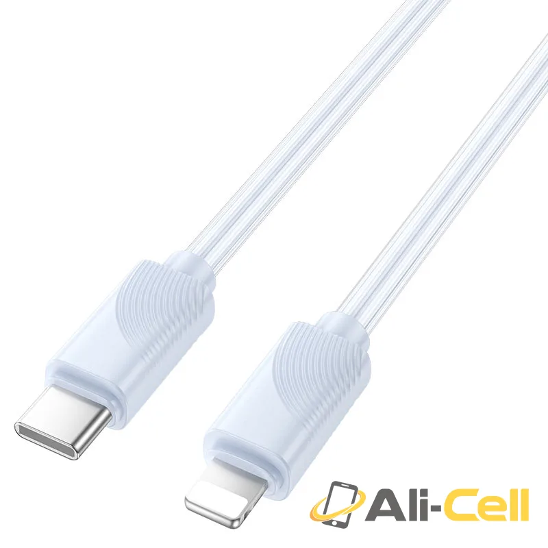 Cable Type-C to iP “X114 Energy” PD 27W fast charge (X114 Tc Ip Pink, 1.0m) — 2