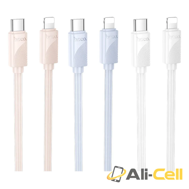 Cable Type-C to iP “X114 Energy” PD 27W fast charge (X114 Tc Ip Pink, 1.0m) — 5