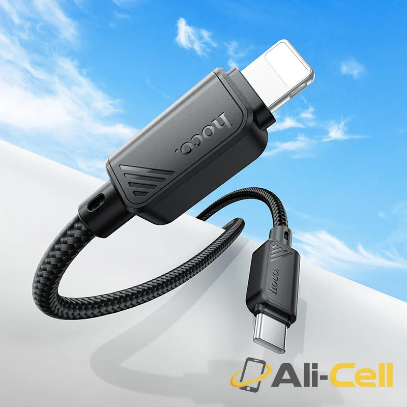 Cable Type-C to iP “X113 Beneficio” PD 27W fast charge (X113 Tc Ip Black, 1.0m) — 8