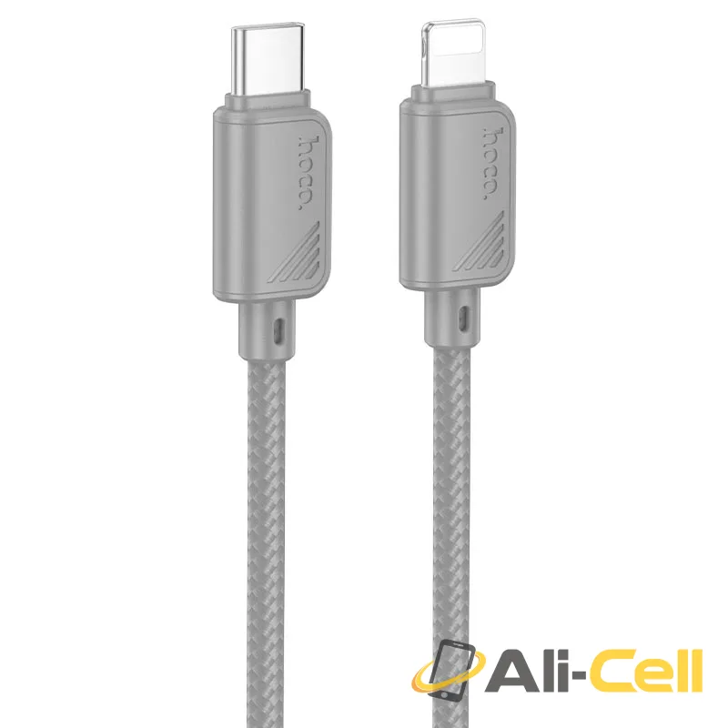 Cable Type-C to iP “X113 Beneficio” PD 27W fast charge (X113 Tc Ip Grey, 1.0m)