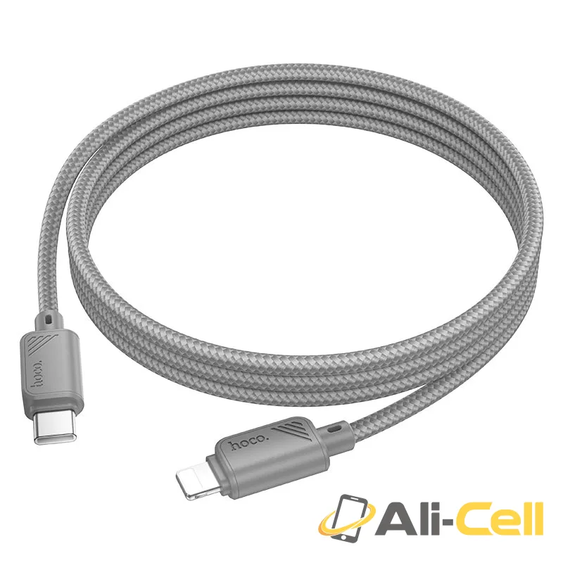 Cable Type-C to iP “X113 Beneficio” PD 27W fast charge (X113 Tc Ip Grey, 1.0m) — 5