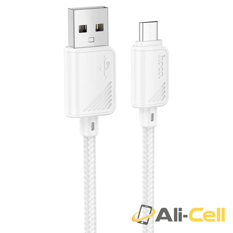 Cable USB to Micro-USB “X113 Beneficio” (X113 Musb White, 1.0m)