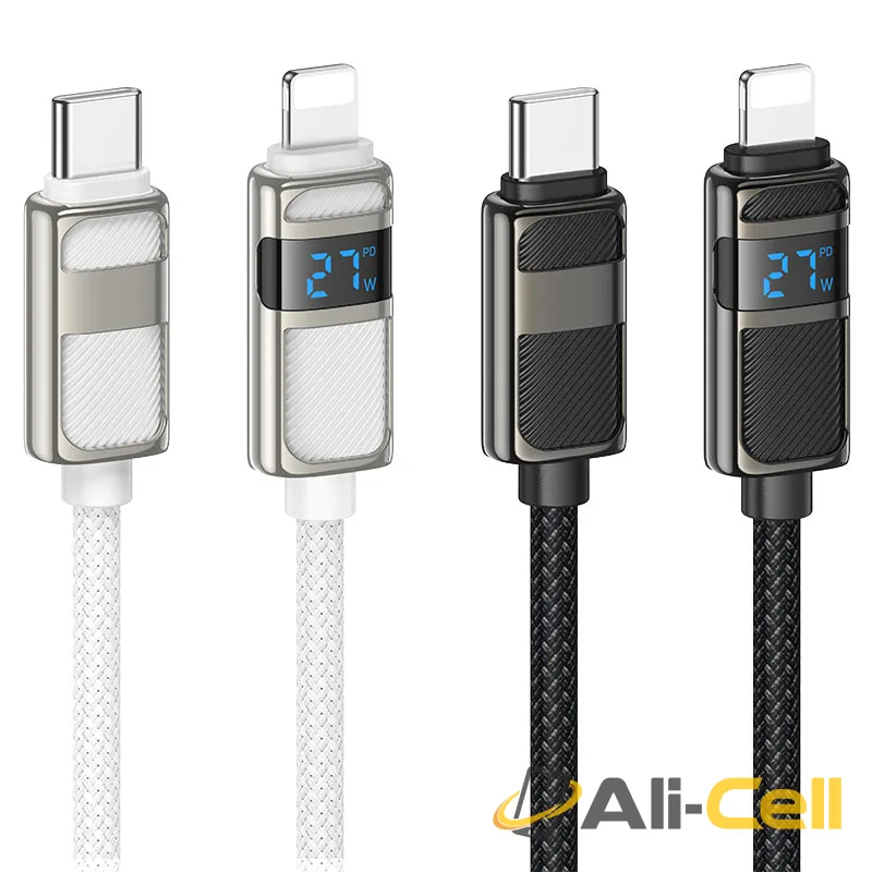 Cable Type-C to iP “U137 Line” PD 27W fast charge (U137 Tc Ip Black, 1.2m) — 6