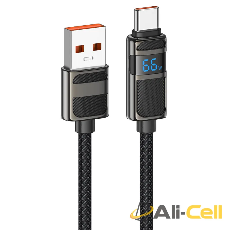 Cable USB to Type-C “U137 Line” 5A (U137 5a Tc Black, 1.2m)