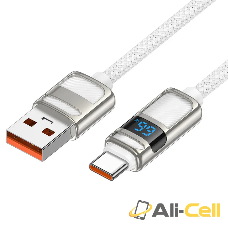 Cable USB to Type-C “U137 Line” 5A (U137 5a Tc White, 1.2m) — 2