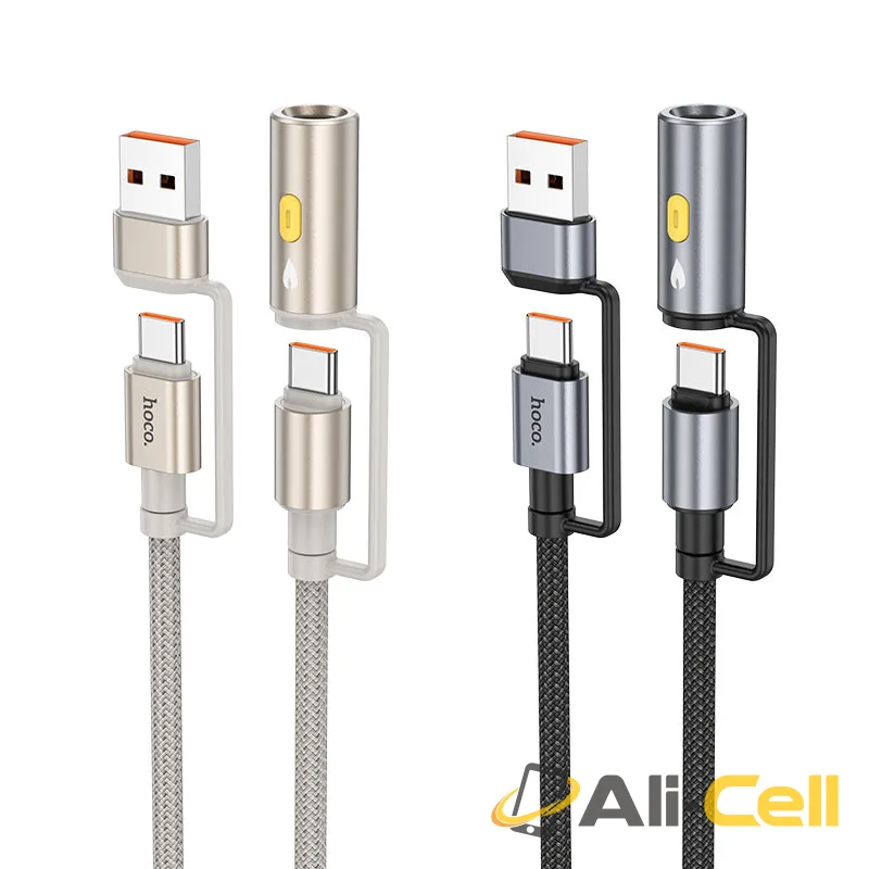 Cable Type-C / USB to Type-C / cigarette lighter “U138” 60W (U138 Usb Tc Tc Cig Grey, 1.2m) — 6