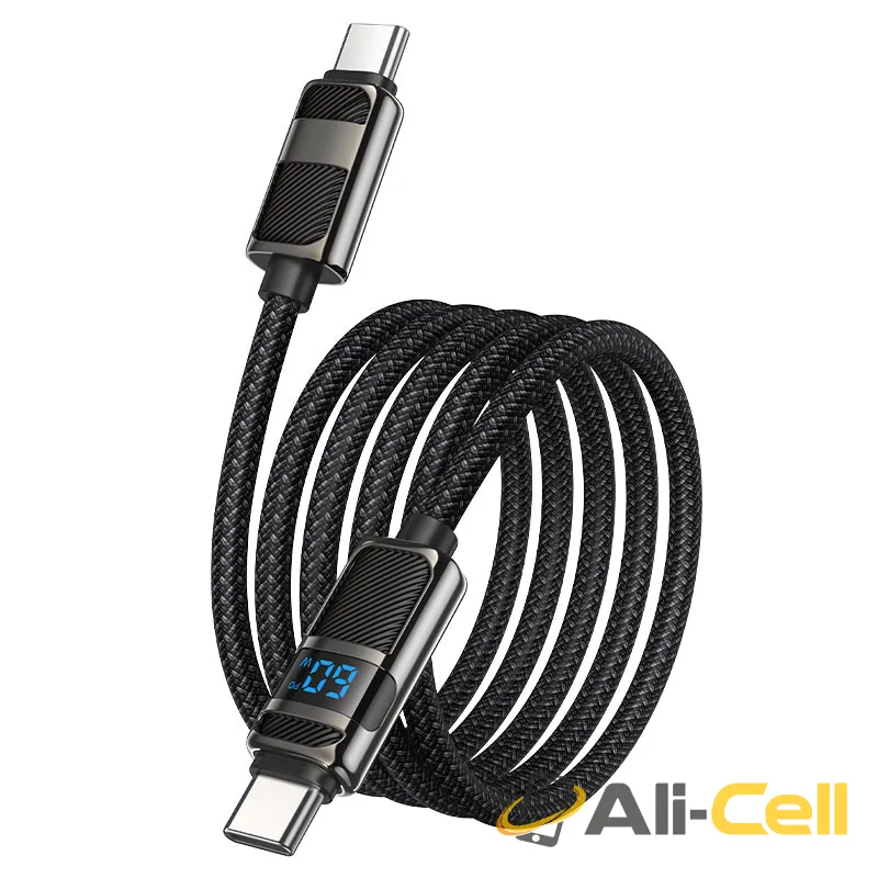 Cable Type-C to Type-C “U137 Line” PD 60W fast charge (U137 Tc Tc Black, 1.2m) — 4