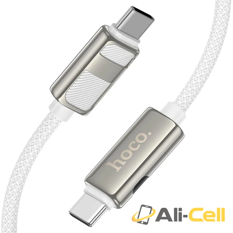 Cable Type-C to Type-C “U137 Line” PD 60W fast charge (U137 Tc Tc White, 1.2m) — 5