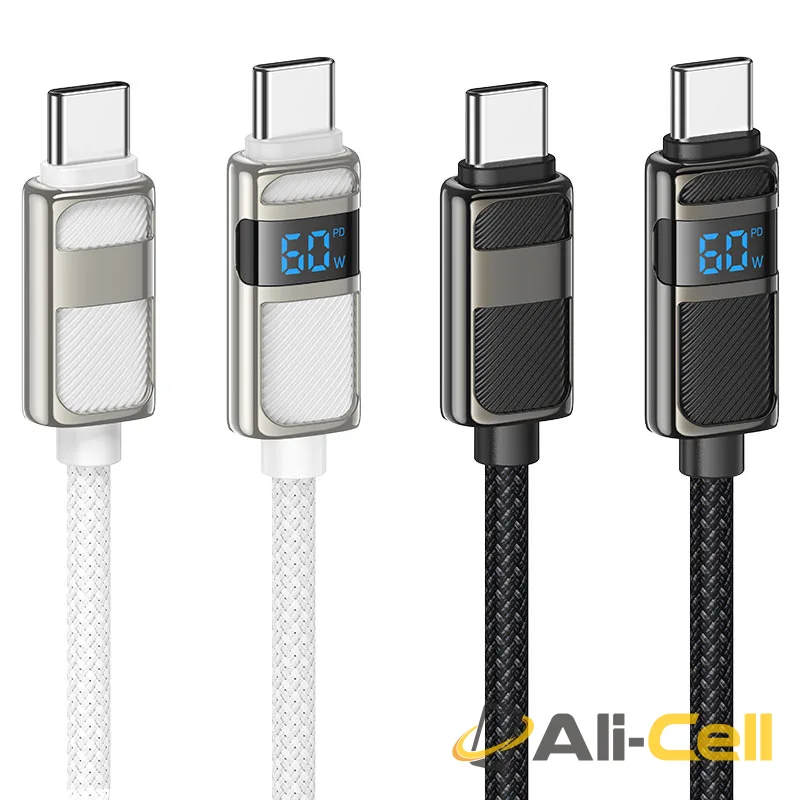 Cable Type-C to Type-C “U137 Line” PD 60W fast charge (U137 Tc Tc White, 1.2m) — 6