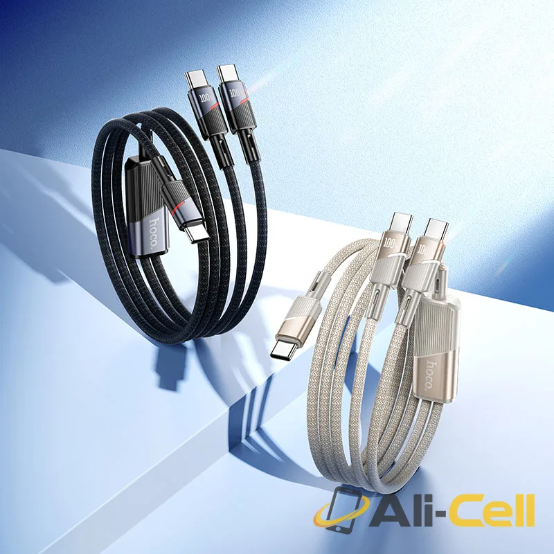 Cable Type-C to 2 × Type-C “U139” 100W (U139 Tc Tc Tc Gold, 1.2m) — 8