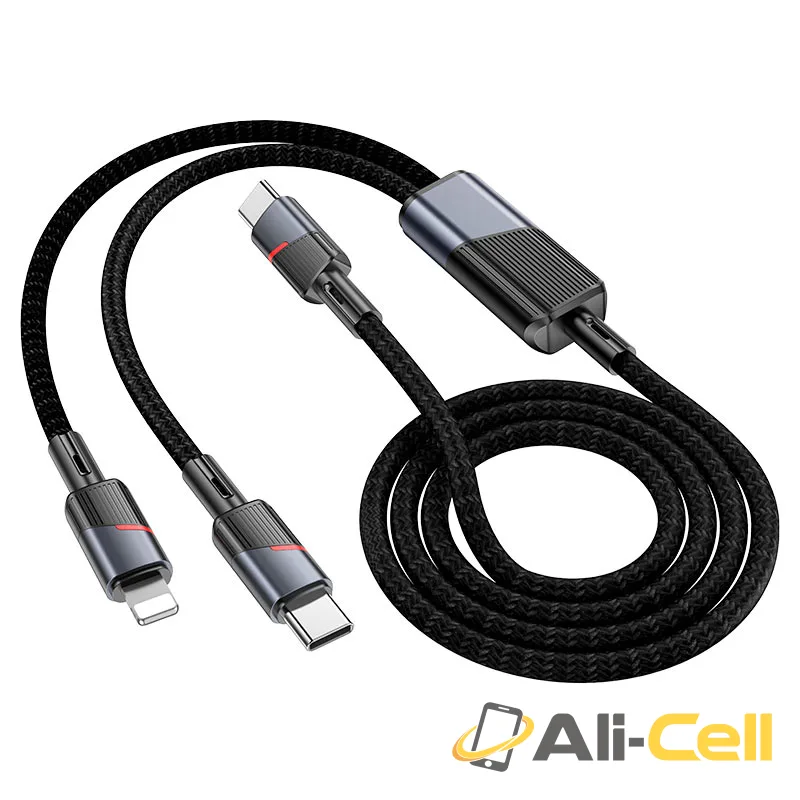 Cable Type-C to iP / Type-C “U139” 100W (U139 Tc Tc Ip Black, 1.2m) — 4